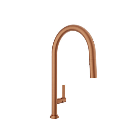 Baril High single-hole kitchen faucet with 2-function pull-down spray
