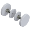 Rubinet Shower Door Knob (set) Matt White