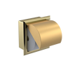 Rubinet RECESSED TOILET PAPER HOLDER Bright Brass