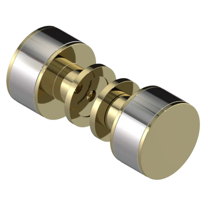 Rubinet Shower Door Knob (set) Natural Brass