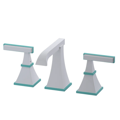Rubinet Widespread Lav. Set. (less drain) White