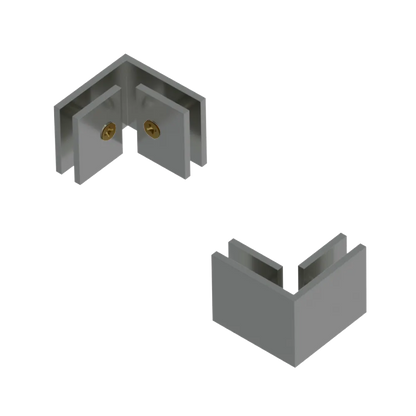 Rubinet 90 Glass to Glass Satin Nickel