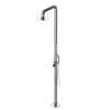 Rubinet Pressure Balance Outdoor Shower with Hand Held Shower & 10" Shower Head - 304 Stainless Steel Polished Nickel