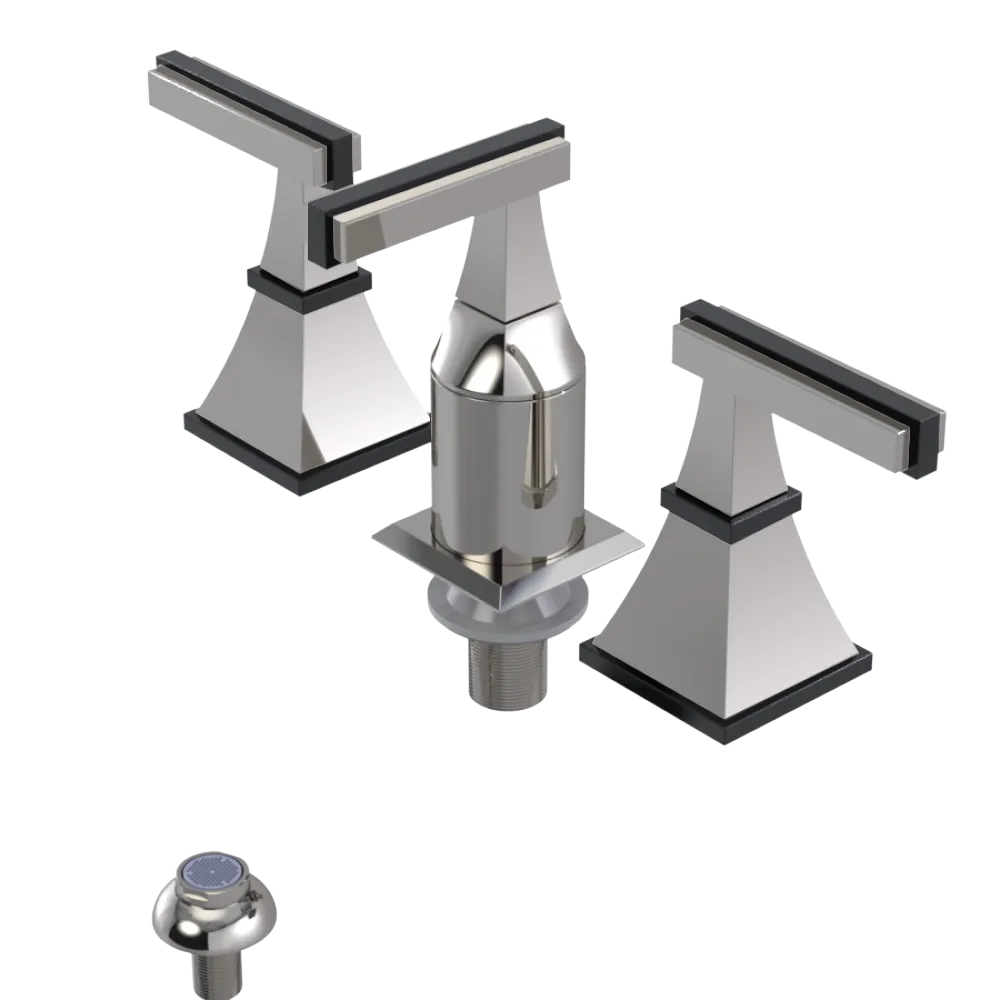 Rubinet Bidet Fitting with Spray, Diverter, and Vacum Breaker (Less Drain) Polished Nickel