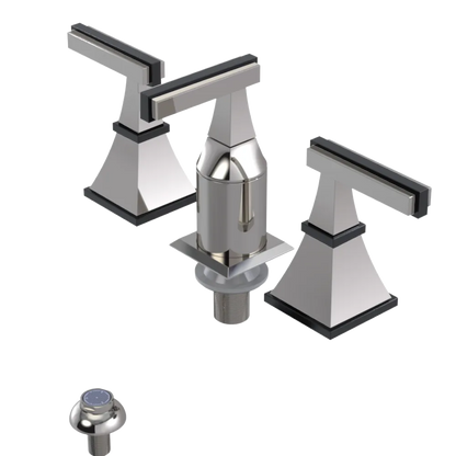 Rubinet Bidet Fitting with Spray, Diverter, and Vacum Breaker (Less Drain) Polished Nickel