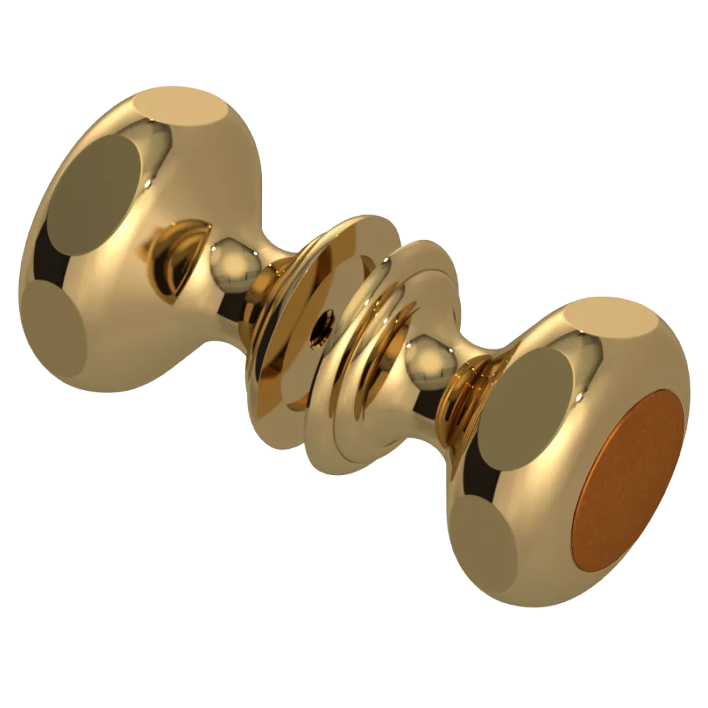 Rubinet Shower Door Knob (set) Gold