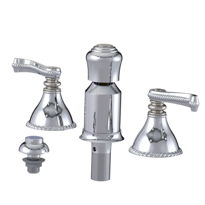 Rubinet Bidet Fitting with Spray, Diverter, and Vacum Breaker (Less Drain) Chrome