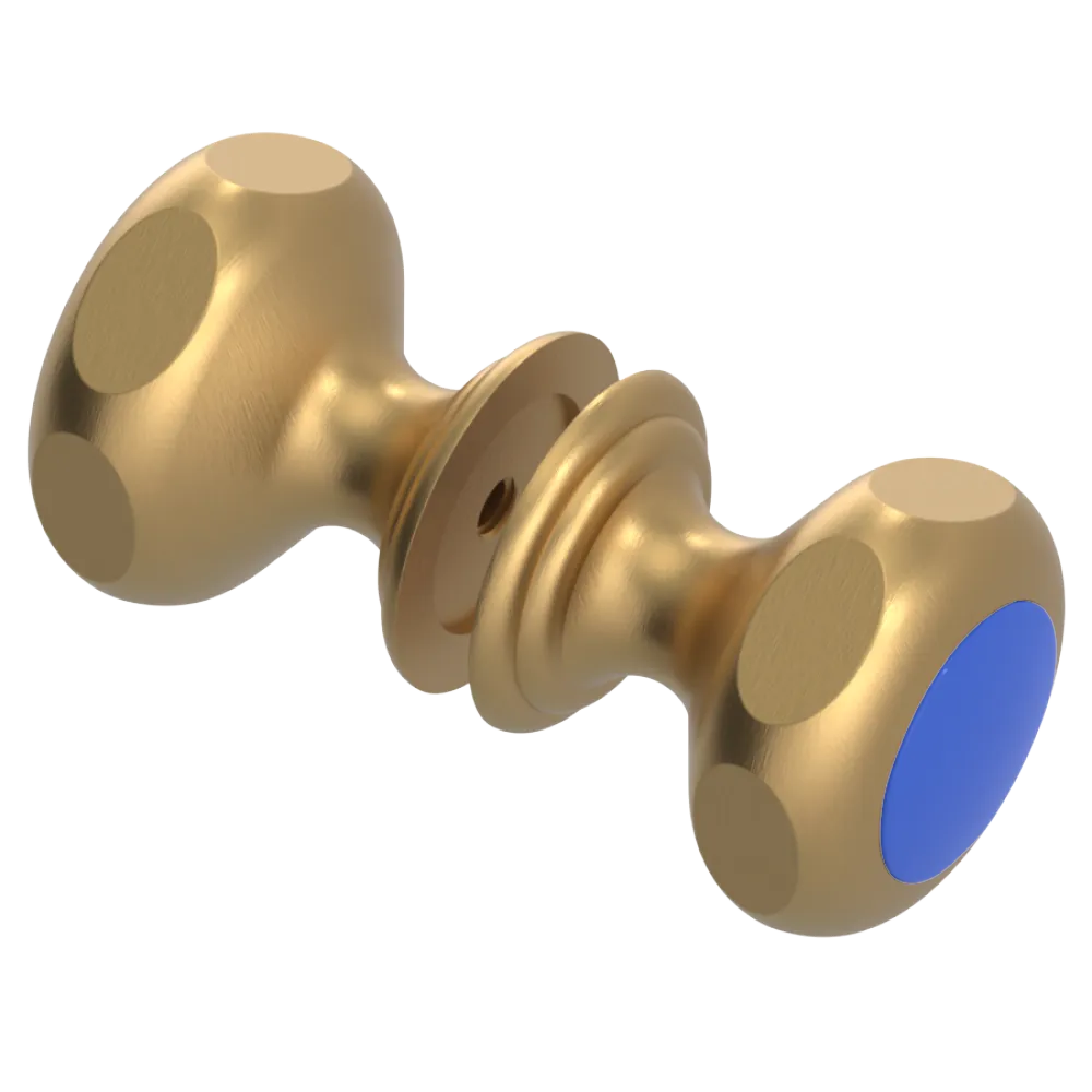 Rubinet Shower Door Knob (set) Satin Gold