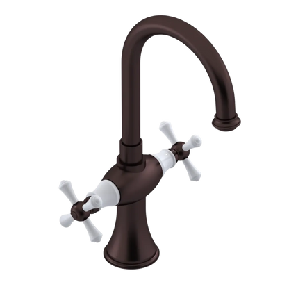 Rubinet Single Hole Dual Handle Lav. Set. (less drain) Oil Rubbed Bronze
