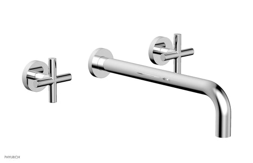 Phylrich TRANSITION - Wall Lavatory Set 12" Spout - Cross Handles 120-11-12