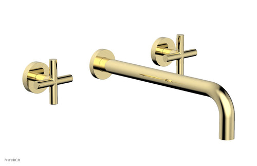 Phylrich TRANSITION - Wall Lavatory Set 12" Spout - Cross Handles 120-11-12