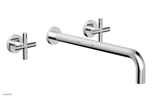 Phylrich TRANSITION - Wall Lavatory Set 14" Spout - Cross Handles 120-11-14