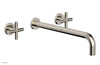 Phylrich TRANSITION - Wall Lavatory Set 14" Spout - Cross Handles 120-11-14