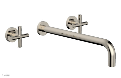Phylrich TRANSITION - Wall Lavatory Set 14" Spout - Cross Handles 120-11-14