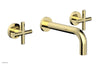 Phylrich TRANSITION - Wall Lavatory Set 7 1/2" Spout - Cross Handles 120-11