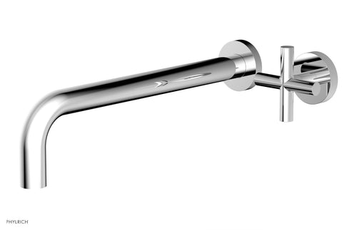 Phylrich Transition 12" Single Handle Wall Lavatory Set - Cross Handle 120-15-12