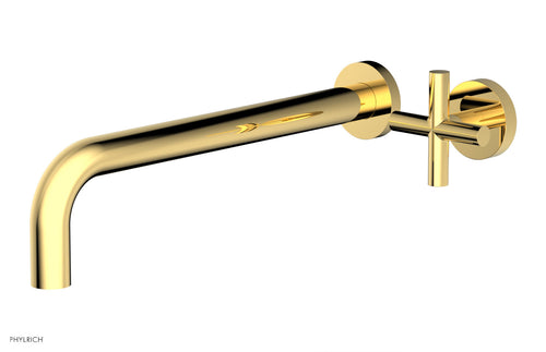 Phylrich Transition 12" Single Handle Wall Lavatory Set - Cross Handle 120-15-12