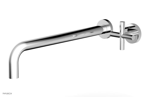 Phylrich Transition 14" Single Handle Wall Lavatory Set - Cross Handle 120-15-14