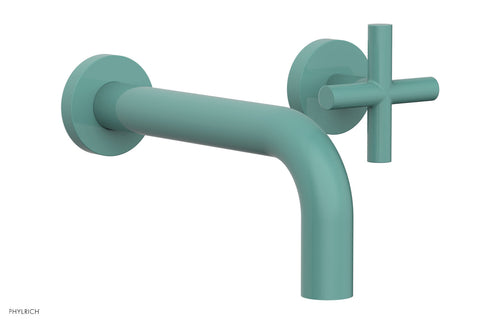 Phylrich TRANSITION - Single Handle Wall Lavatory Set - Cross Handles 120-15