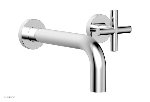Phylrich TRANSITION - Single Handle Wall Lavatory Set - Cross Handles 120-15