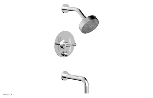 Phylrich TRANSITION - Pressure Balance Tub & Shower Set 7 1/2" Spout -  Cross Handle 120-26