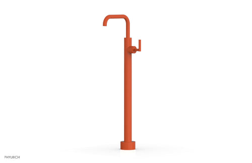 Phylrich TRANSITION Tall Floor Mount Tub Filler - Lever Handle 120-47-02