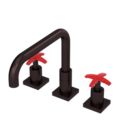 Rubinet Widespread Kitchen Set with Genesis Spout Oil Rubbed Bronze