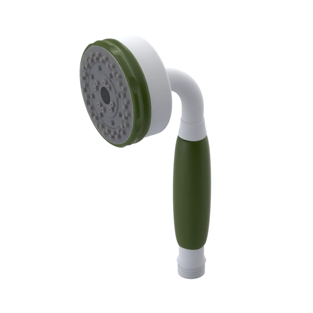 Rubinet 3 Function Hand Held Shower Only Matt White