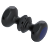 Rubinet Shower Door Knob (set) Matt Black