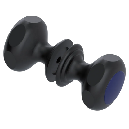 Rubinet Shower Door Knob (set) Matt Black