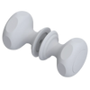 Rubinet Shower Door Knob (set) Matt White