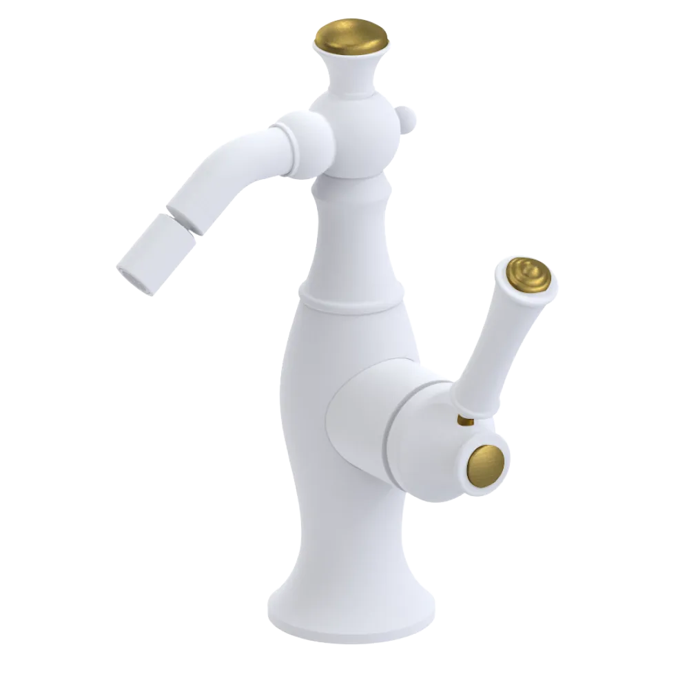 Rubinet Single Control Bidet Fitting (less drain) Matt White