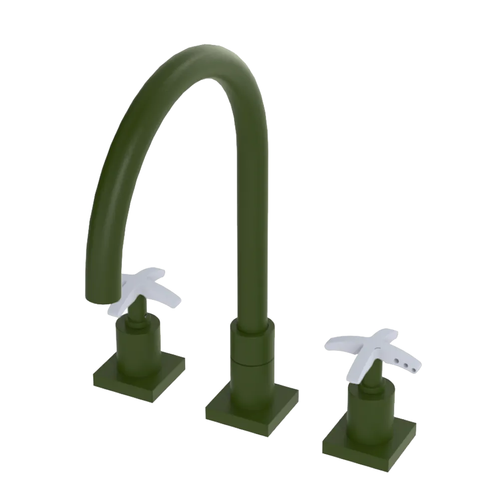 Rubinet Widespread Kitchen Set Green Envy