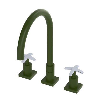 Rubinet Widespread Kitchen Set Green Envy