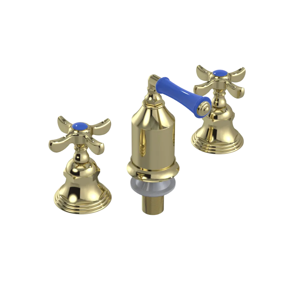 Rubinet Bidet Fitting with Spray, Diverter, and Vacum Breaker (Less Drain) Gold