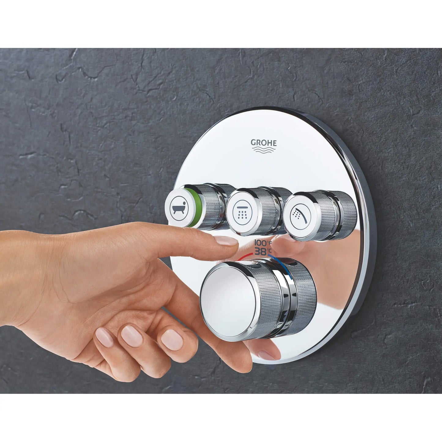 Grohtherm® SmartControl Triple Function Thermostatic Valve Trim