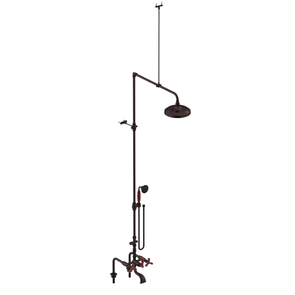 Rubinet Deck Mount Tub & Shower with Hand Held Shower Oil Rubbed Bronze