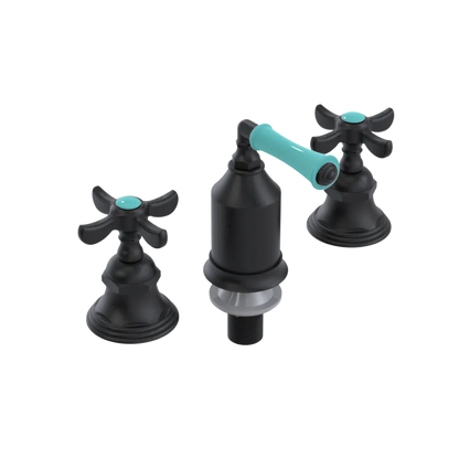 Rubinet Bidet Fitting with Spray, Diverter, and Vacum Breaker (Less Drain) Matt Black