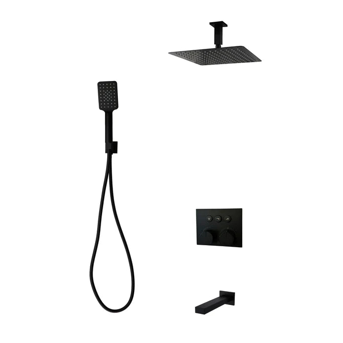 Diamond Push-Button Three Way Thermostatic System-Kit 4