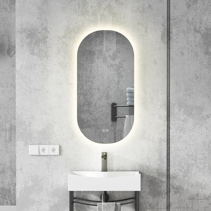 Kodaen MODERNO Runway Style Backlit Frameless Bathroom LED Mirror - LM824B