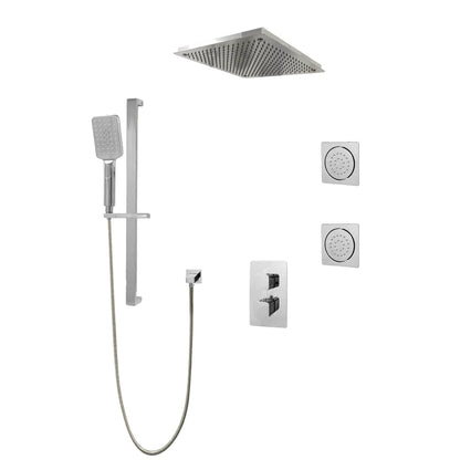 Three Way Thermostatic Shower System F57123-4C16ALB2 - Golzar Home