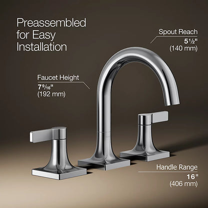 Venza® Widespread bathroom sink faucet, 0.5 gpm