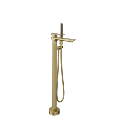 Baril Floor-mounted tub filler with hand shower