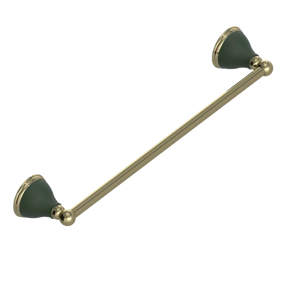 Rubinet Towel Bar 18" Natural Brass