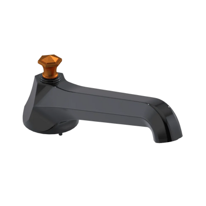 Rubinet Tub Filler Spout Deck Mount Black