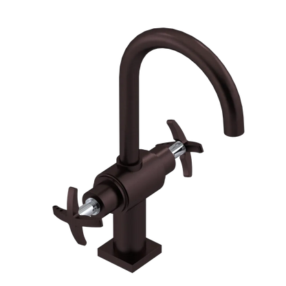 Rubinet Single Hole Dual Handle Lav. Set. (less drain) Oil Rubbed Bronze