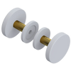 Rubinet Shower Door Knob (set) Matt White