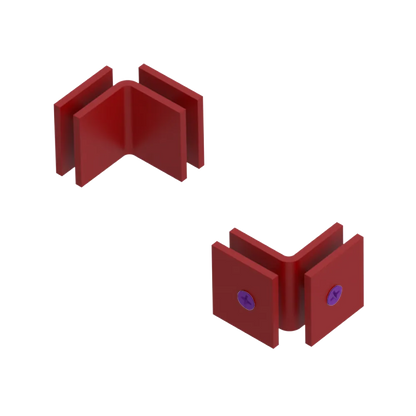 Rubinet 90 Glass to Glass Open Face Maroon