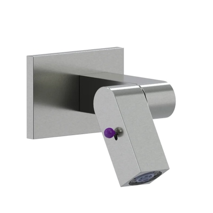 Rubinet Wall Mount Bidet & Foot Rinse with Dual Function Spray Satin Nickel