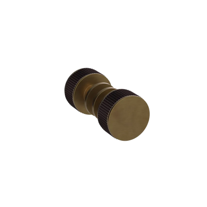 Rubinet Shower Door Knob (set) Antique Brass Matt